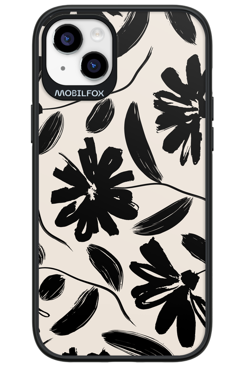 Monochrome Flowerss 2.0 - Apple iPhone 14 Plus