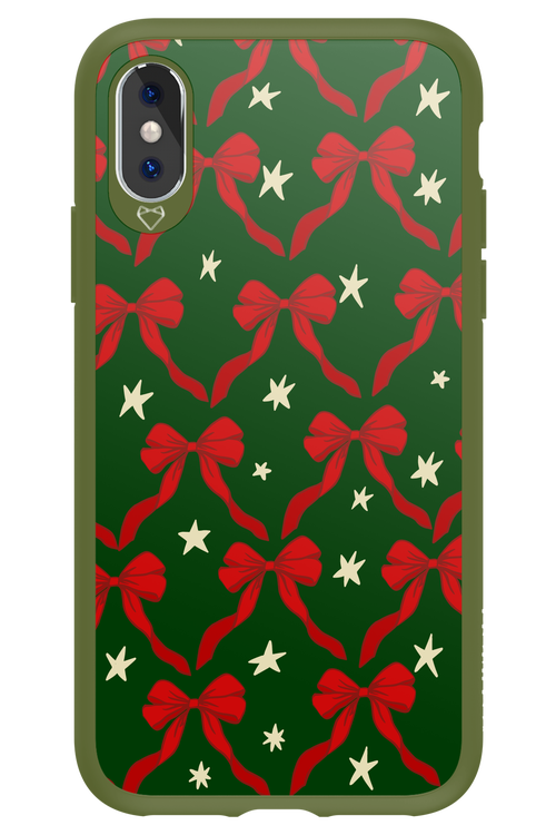 Bow & Stars (Green) - Apple iPhone XS