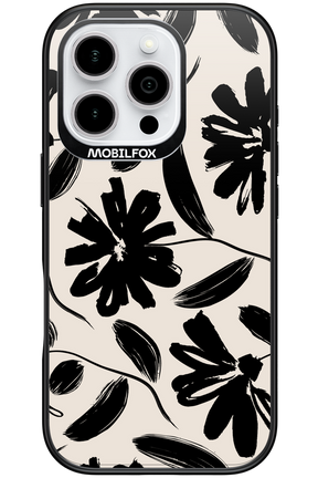 Monochrome Flowerss - Apple iPhone 16 Pro