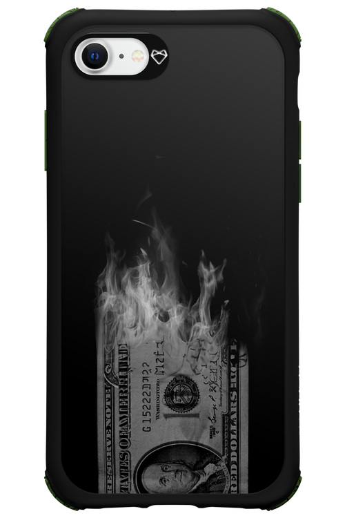 Money Burn B&W - Apple iPhone SE 2020