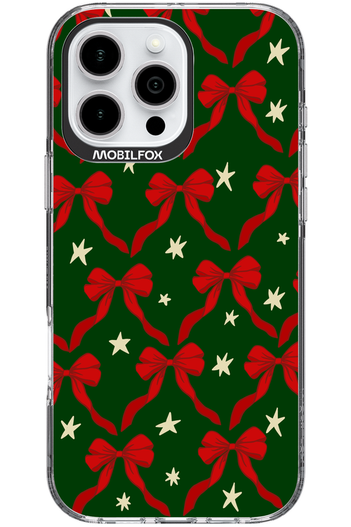 Bow & Stars (Green) - Apple iPhone 16 Pro Max