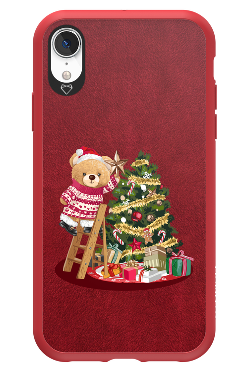 Christmas Bear (Burgundy) - Apple iPhone XR
