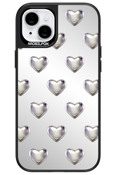 Shiny Hearts Mirror - Apple iPhone 15 Plus