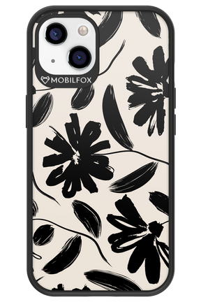 Monochrome Flowerss - Apple iPhone 13