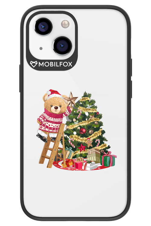 Christmas Bear (Transparent) - Apple iPhone 13 Mini