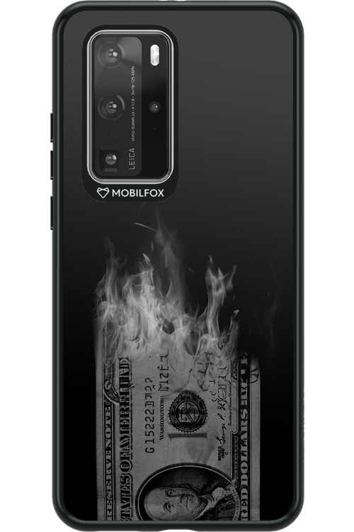 Money Burn B&W - Huawei P40 Pro