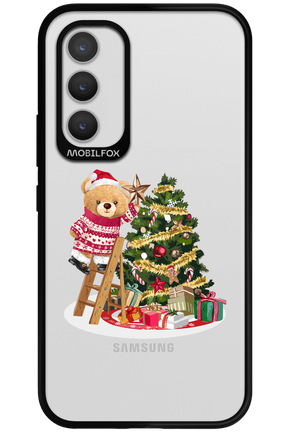 Christmas Bear (Transparent) - Samsung Galaxy A34