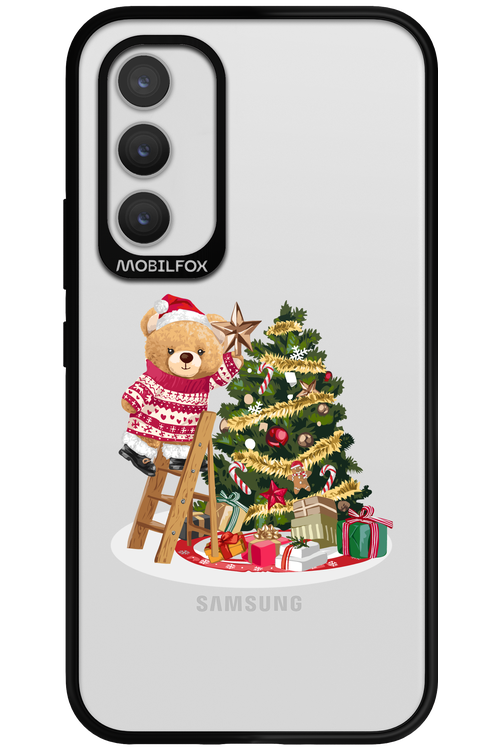Christmas Bear (Transparent) - Samsung Galaxy A34
