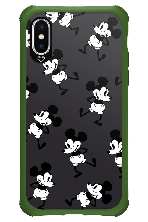 Iconic Mouse (antracite pattern) - Apple iPhone XS