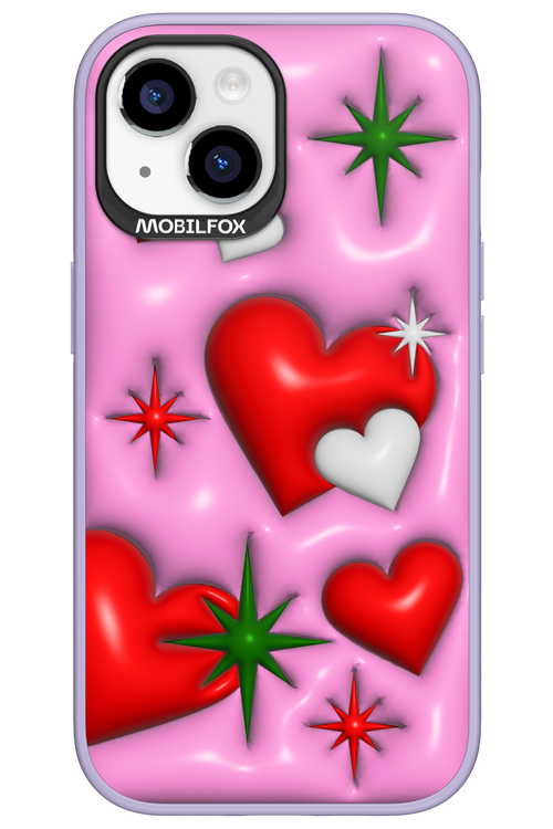 Holiday Hearts - Apple iPhone 15