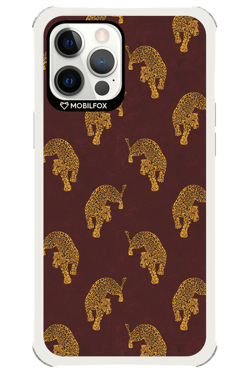 Burgundy Leopard Pattern - Apple iPhone 12 Pro Max