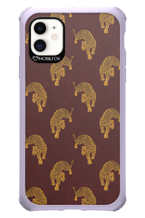 Burgundy Leopard Pattern - Apple iPhone 11