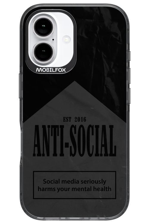 ANTI-SOCIAL (BLVCK) 2.0 - Apple iPhone 16