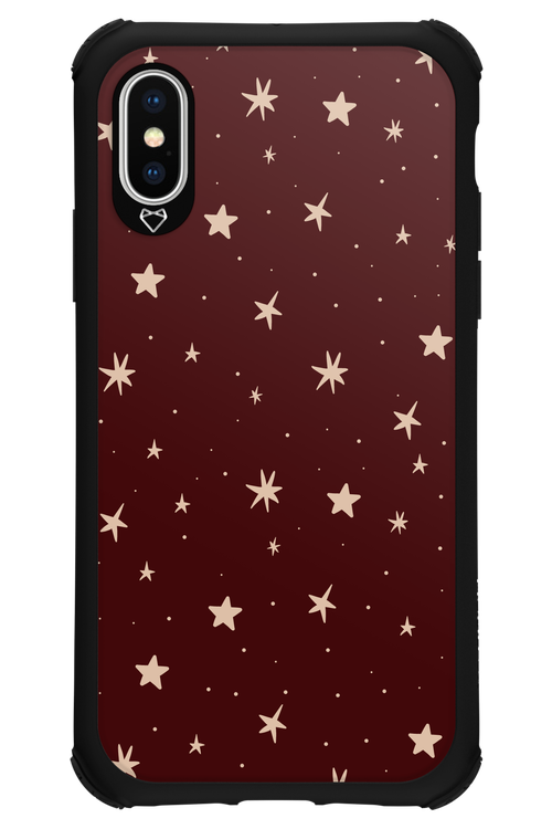 Burgundy Stars - Apple iPhone XS