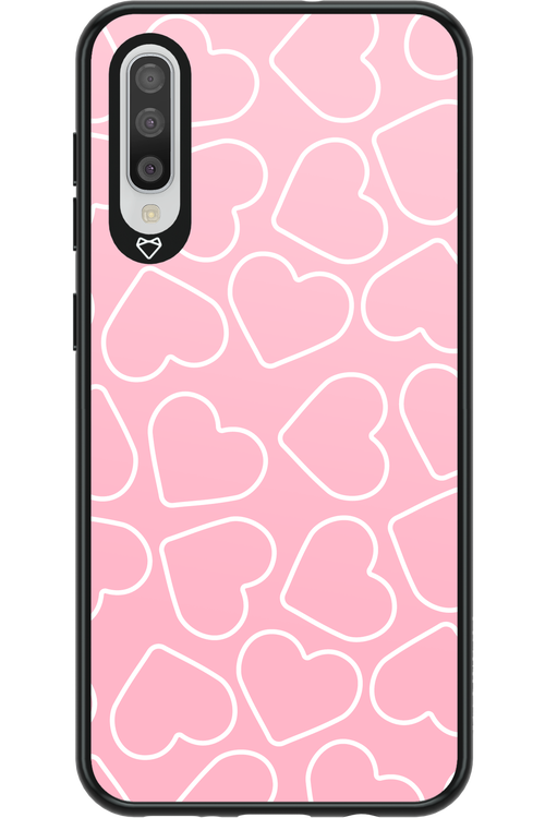 Line Heart Pink - Samsung Galaxy A50