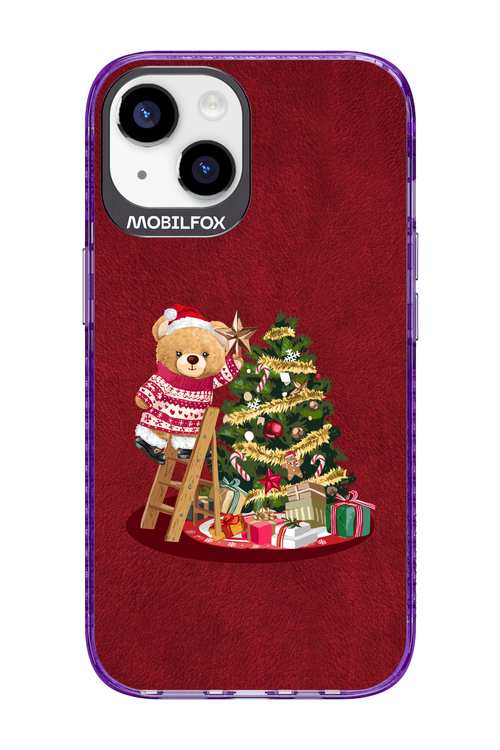 Christmas Bear (Burgundy) - Apple iPhone 14