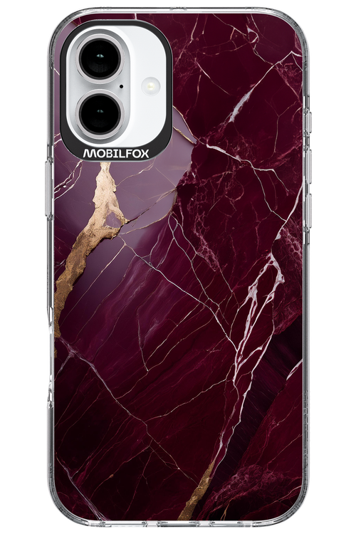 Burgundy Marble - Apple iPhone 16 Plus