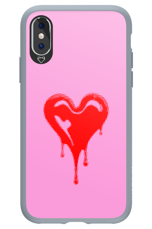 Heart Pink - Apple iPhone XS