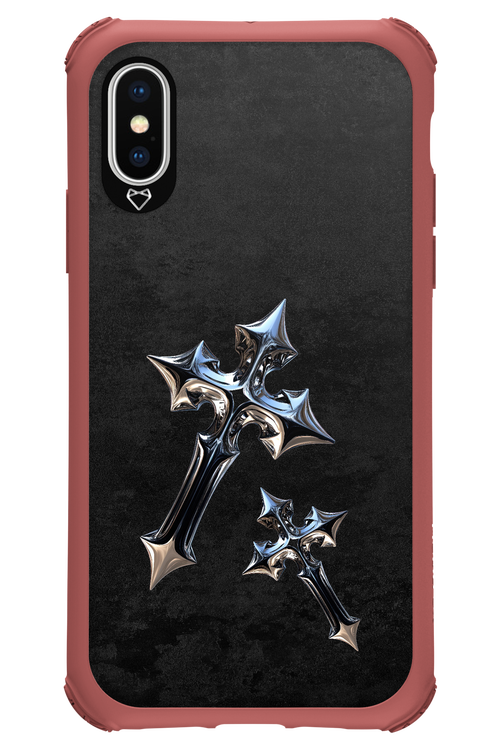 Chrome Crosses - Apple iPhone XS