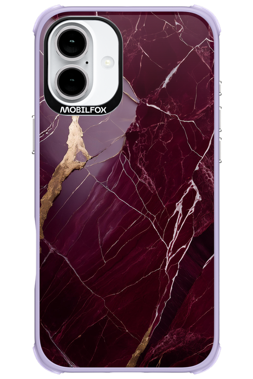 Burgundy Marble - Apple iPhone 16 Plus