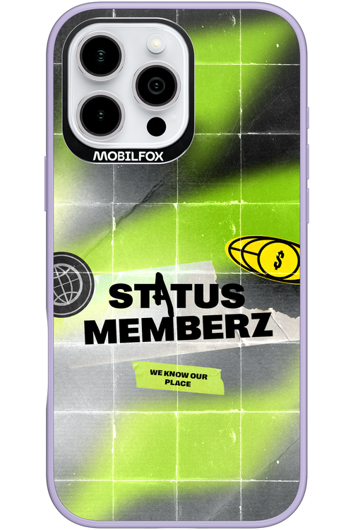 Status Memberz - Apple iPhone 16 Pro Max