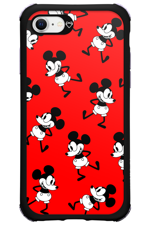 Iconic Mouse (red pattern) - Apple iPhone SE 2022