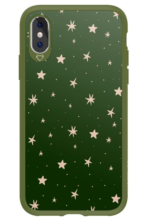 Forest Green Stars - Apple iPhone X