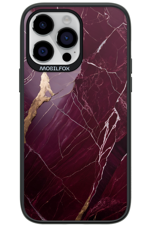 Burgundy Marble - Apple iPhone 14 Pro Max