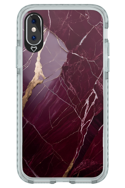 Burgundy Marble - Apple iPhone X