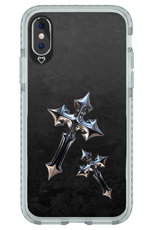 Chrome Crosses - Apple iPhone X
