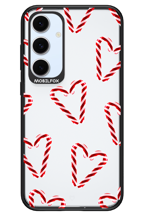 Candy Cane Hearts - Samsung S24 FE
