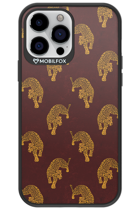Burgundy Leopard Pattern - Apple iPhone 13 Pro Max