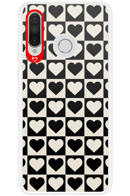 Checkered Heart - Huawei P30 Lite
