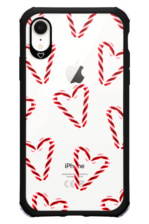 Candy Cane Hearts - Apple iPhone XR