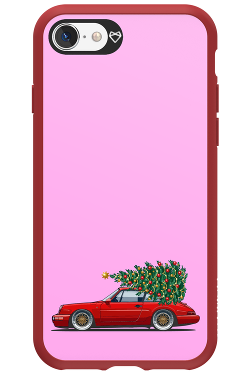 XMAS Car Pink - Apple iPhone 8