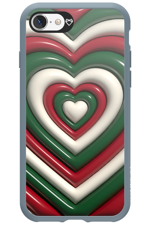 XMAS Hearts - Apple iPhone 8