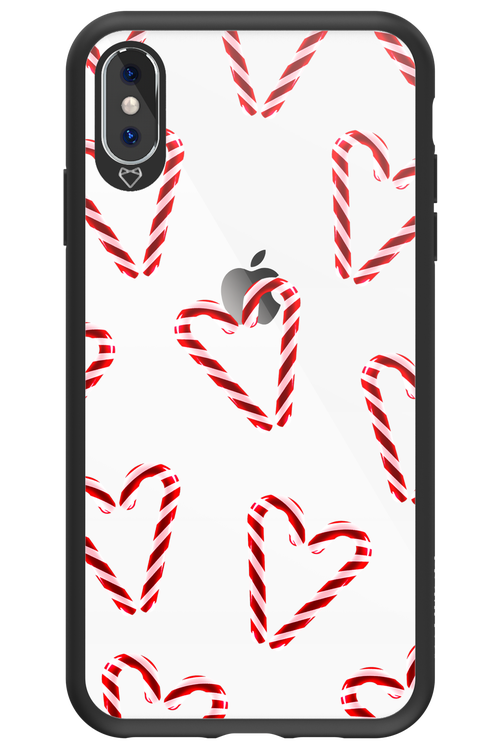 Candy Cane Hearts - Apple iPhone XS Max