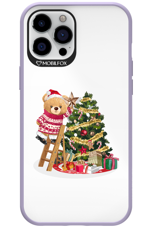 Christmas Bear (Transparent) - Apple iPhone 12 Pro Max
