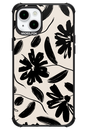 Monochrome Flowerss - Apple iPhone 15 Plus