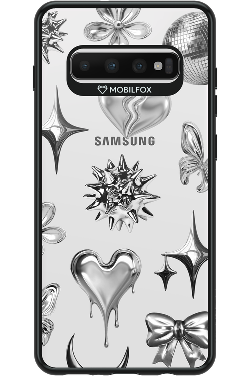 Silver Zone Transparent - Samsung Galaxy S10+