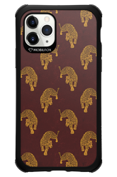 Burgundy Leopard Pattern - Apple iPhone 11 Pro