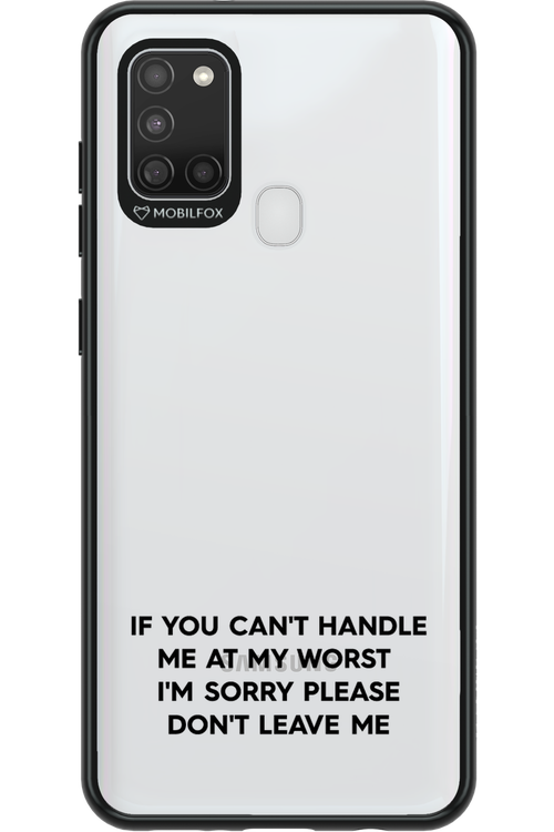 Sorry - Samsung Galaxy A21 S
