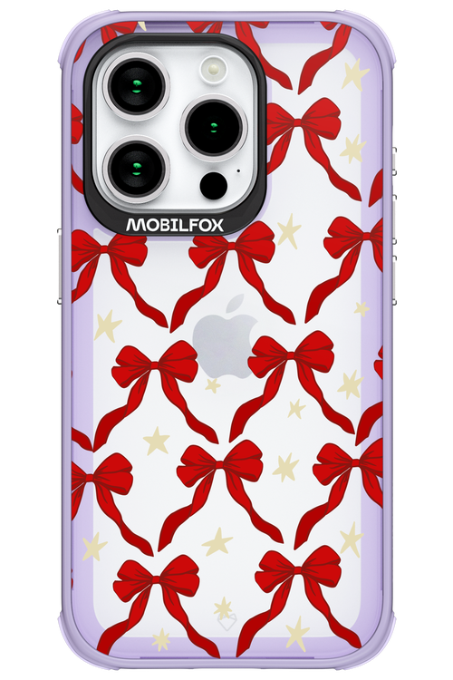 Bow & Stars (Transparent) - Apple iPhone 15 Pro