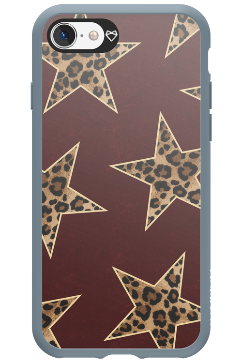 Wild Stars Burgundy - Apple iPhone SE 2022