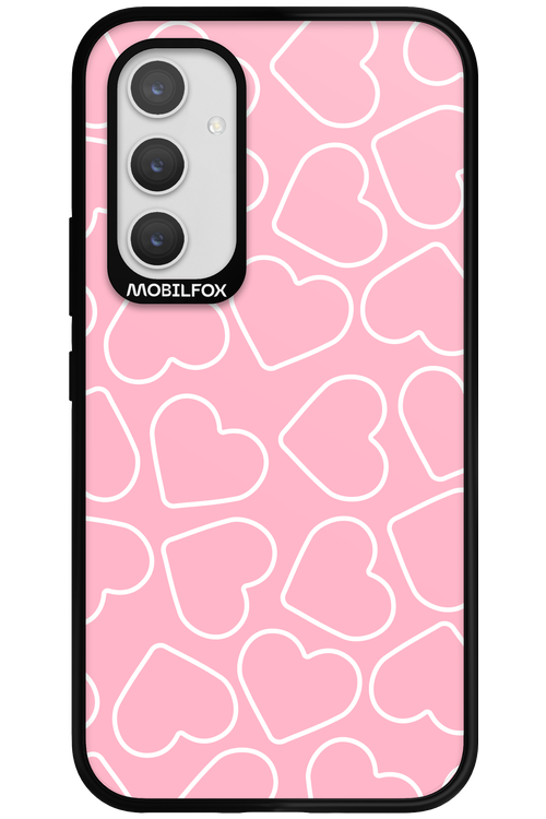 Line Heart Pink - Samsung Galaxy A54