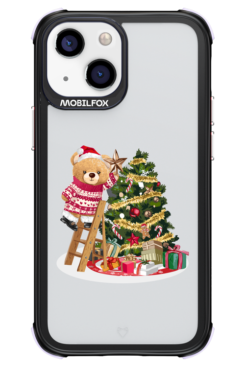 Christmas Bear (Transparent) - Apple iPhone 13 Mini