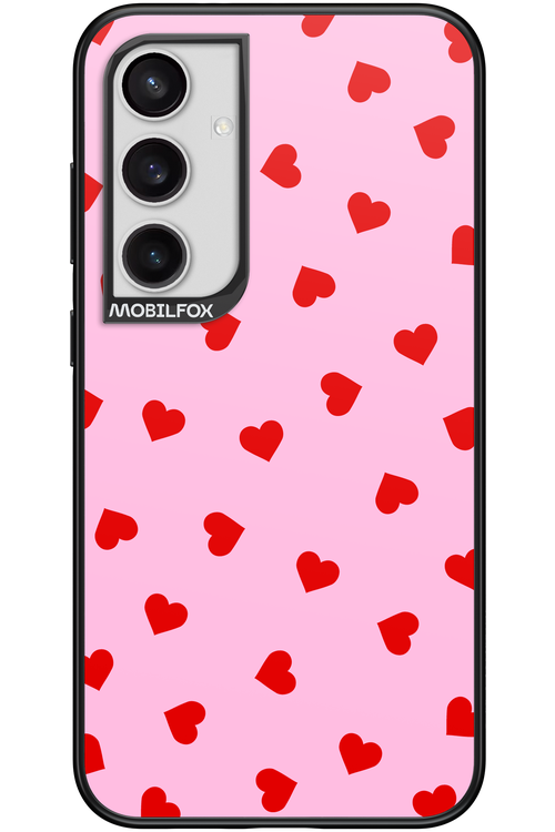 Sprinkle Heart Pink - Samsung Galaxy S24+