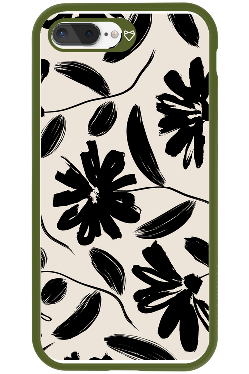 Monochrome Flowerss 2.0 - Apple iPhone 8 Plus