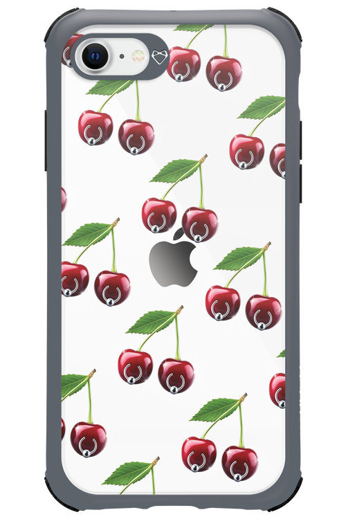 Spicy Cherries Transparent - Apple iPhone SE 2020