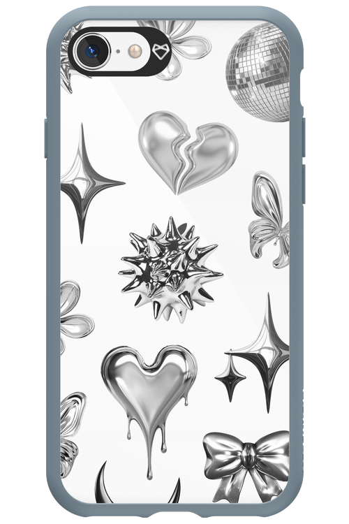 Silver Zone Transparent - Apple iPhone SE 2020